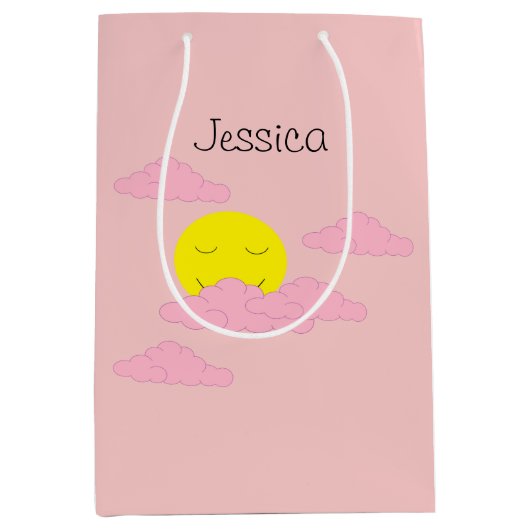 Sun Rising in Hazy, Pink Sky II Medium Cadeauzakje (Voorkant)