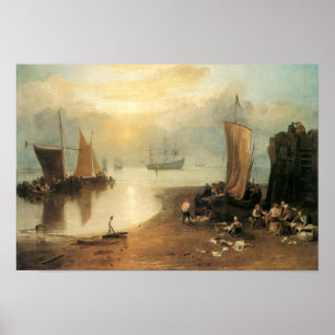 Sun Rising through Vapor door Joseph Turner Poster