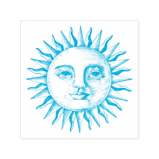 SUN RUBBER STAMP ZELFINKTENDE STEMPEL (Design)