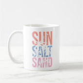 Sun Salt Sand Summer Beach Quote Koffiemok (Links)