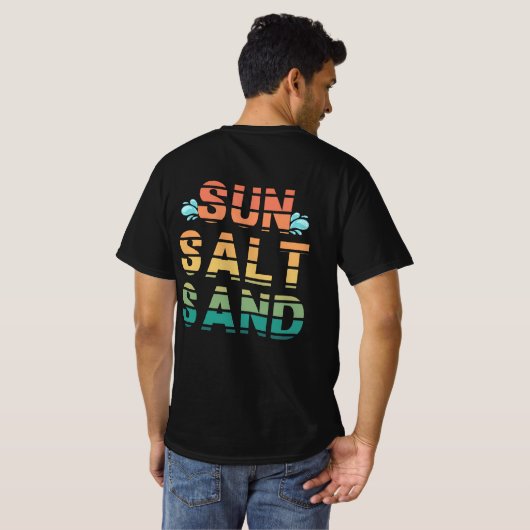 "sun salt sand" t-shirt (Dos entier)
