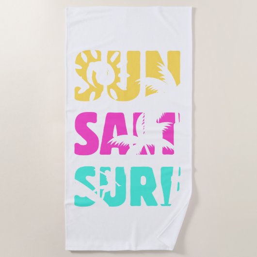 Sun Salt Surf - Summer Vibes Strandlaken (Voorkant)