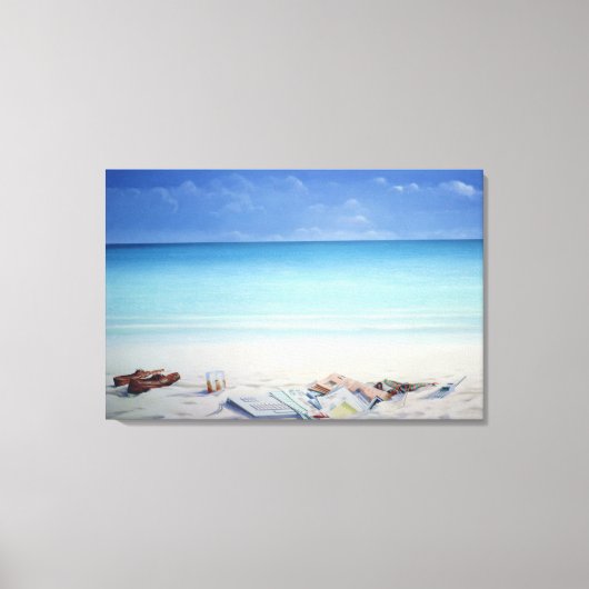 Sun Sand and Money II Canvas Afdruk (Voorkant)