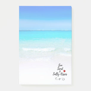 Sun Sand and Salty Kisses Tropical Beach Post-it® Notes