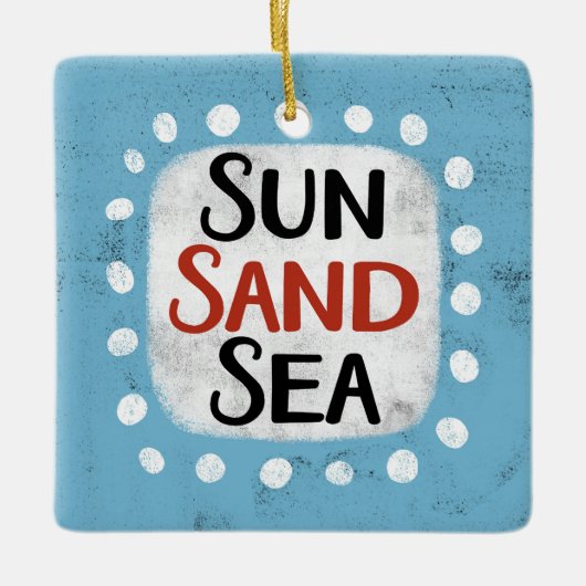 Sun Sand Zee Ornament (Voorkant)