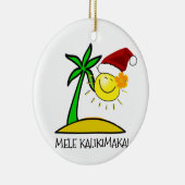Sun Santa - Mele Kalikimaka Keramisch Ornament (Rechts)