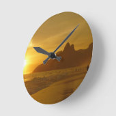 Sun Set at Ipanema Beach Brazil Ronde Klok (Hoek)