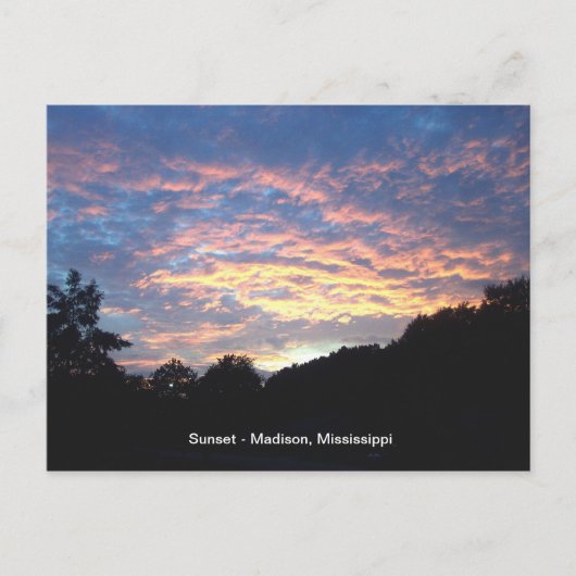 Sun Set Briefkaart (Voorkant)