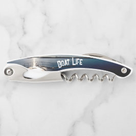 Sun Setting over Lake and Boat Kurkentrekker