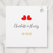 Sun Shades Bruiloft Favor Labels (Achterkant)