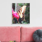Sun Shining through Tiger Swallowtail Canvas Afdruk (Insitu (Woonkamer))