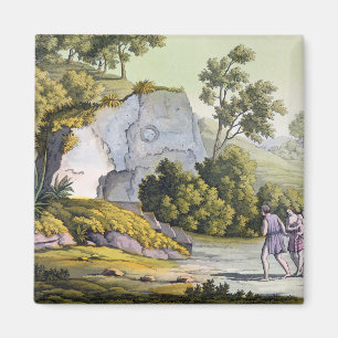 Sun shrine, Peru, uit Le Costume Ancien et Moder Magneet