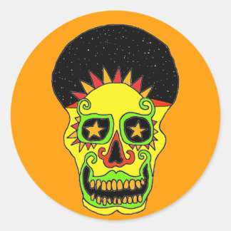 Sun Skull sticker dag & nacht