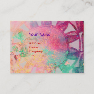 SUN SOLAR ENERGY MONOGRAM roze fuchsie zwart Visitekaartje