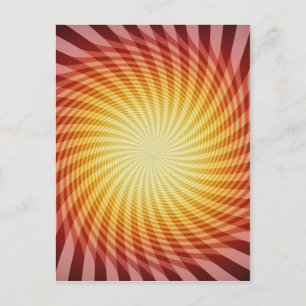 Sun Spiral: Abstracte kunst: Briefkaart