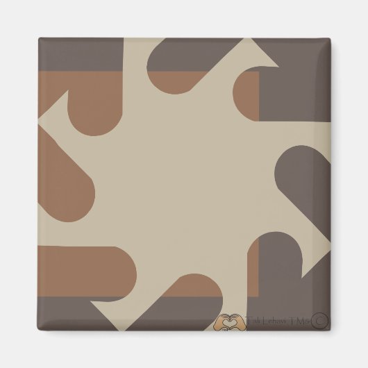 Sun Sponap beige magneet 1 (Voorkant)