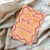 Sun & Spritz Bachelorette Weekend Hand getrokken Kaart