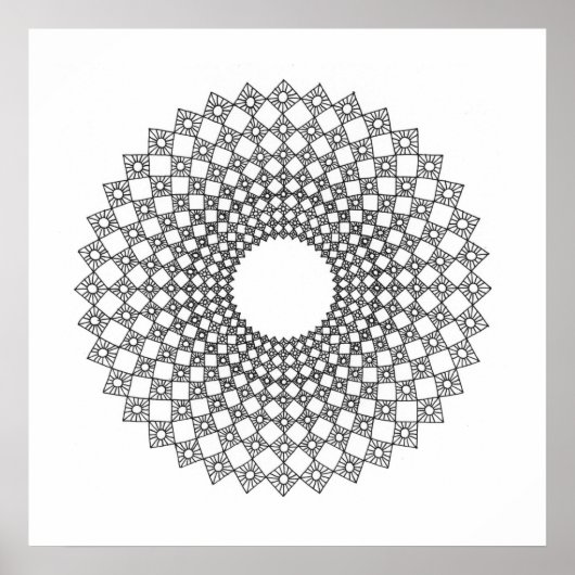 Sun Squares Poster (Voorkant)