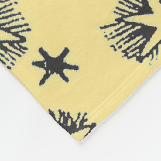 Sun Stars Antiek Nachtlucht Middeleeuwse Zodiac Fleece Deken (Hoek)