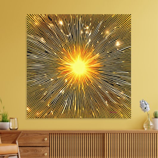 Sun Streaks Canvas Afdruk (Insitu (Woonkamer))