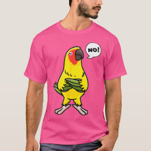 Sun Stubborn Parakeet Conure Parrot T-shirt