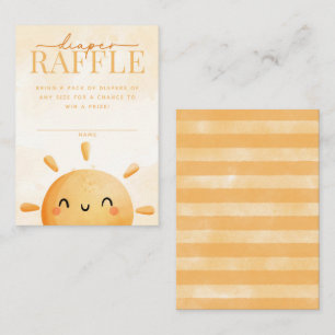 Sun Sunshine Diaper Raffle Kaart Insert
