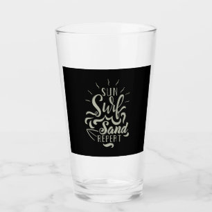 Sun Surf Sand Herhalen Glas