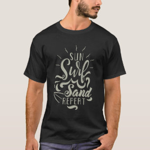 Sun Surf Sand Herhalen T-shirt