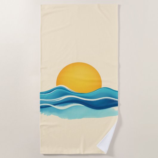 Sun & Surf Wave Strandlaken (Voorkant)