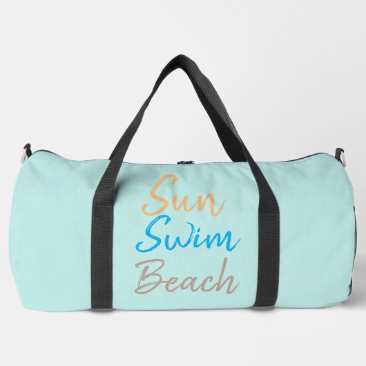 Sun Swim Beach Minimale Print Plunjezak (Voorkant)