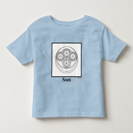 Sun-symbool Kinder Shirts (Voorkant)