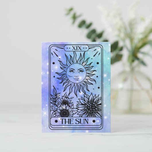 Sun Tarot Briefkaart (Staand voorkant)