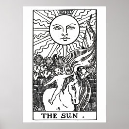 Sun Tarot Kaart Poster