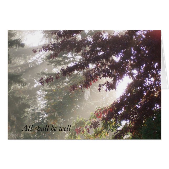 Sun, toile d'araignée, et carte de prunier (Devant horizontal)