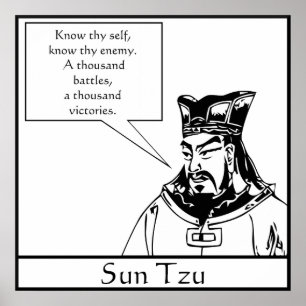 Sun Tzu — Chinese militair strateeg Poster