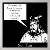 Sun Tzu — Chinese militair strateeg Poster (Voorkant)