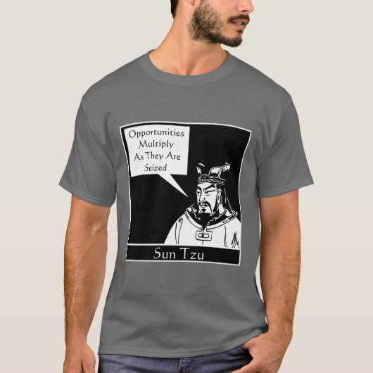 Sun Tzu en Quote T-shirt (Voorkant)