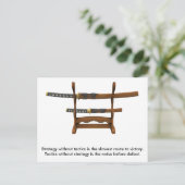 Sun Tzu Quote Briefkaart (Staand voorkant)