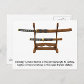 Sun Tzu Quote Briefkaart (Voorkant / Achterkant)