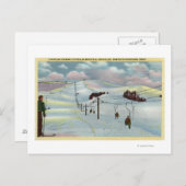 Sun Valley, ID - Sawtooth Mnts. Riding Ski Briefkaart (Voorkant / Achterkant)