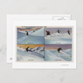 Sun Valley, ID - Ski Briefkaart (Voorkant / Achterkant)