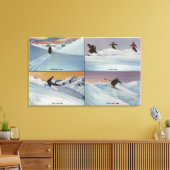 Sun Valley, ID - Ski Canvas Afdruk (Insitu (Woonkamer))