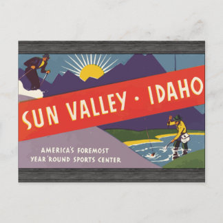 Sun Valley Idaho,  Briefkaart