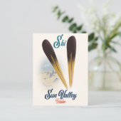 Sun Valley Idaho poster Briefkaart (Staand voorkant)