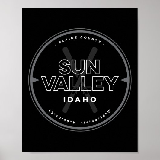 Sun Valley Idaho Ski Poster (Voorkant)