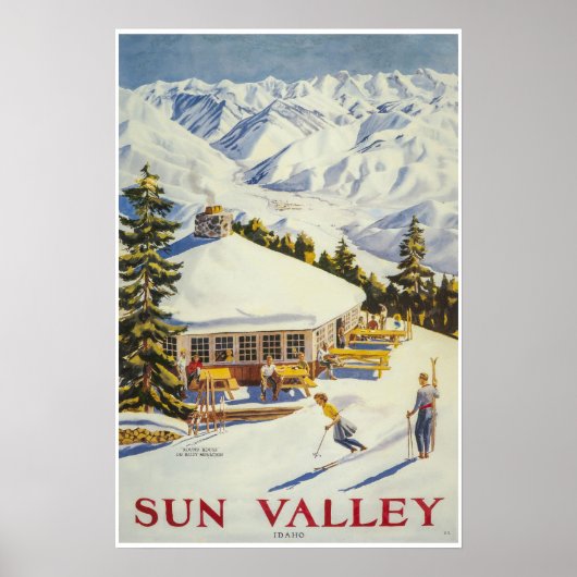 Sun Valley, Idaho, Ski Poster (Voorkant)