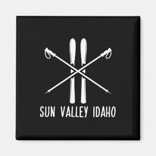 Sun Valley Idaho Ski Ski Skivakantie Ho Magneet
