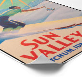 Sun Valley Idaho Ski Travel Poster (Hoek)