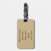 Sun Valley Idaho Vintage Travel bagagelabel (Achterkant verticaal)