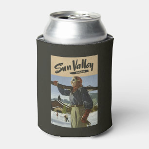 Sun Valley, Idaho Vintage Travel koelbox Blikjeskoeler